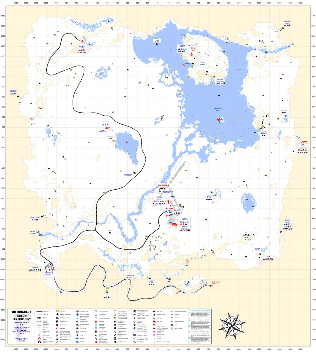 Detailed community region map for The Long Dark