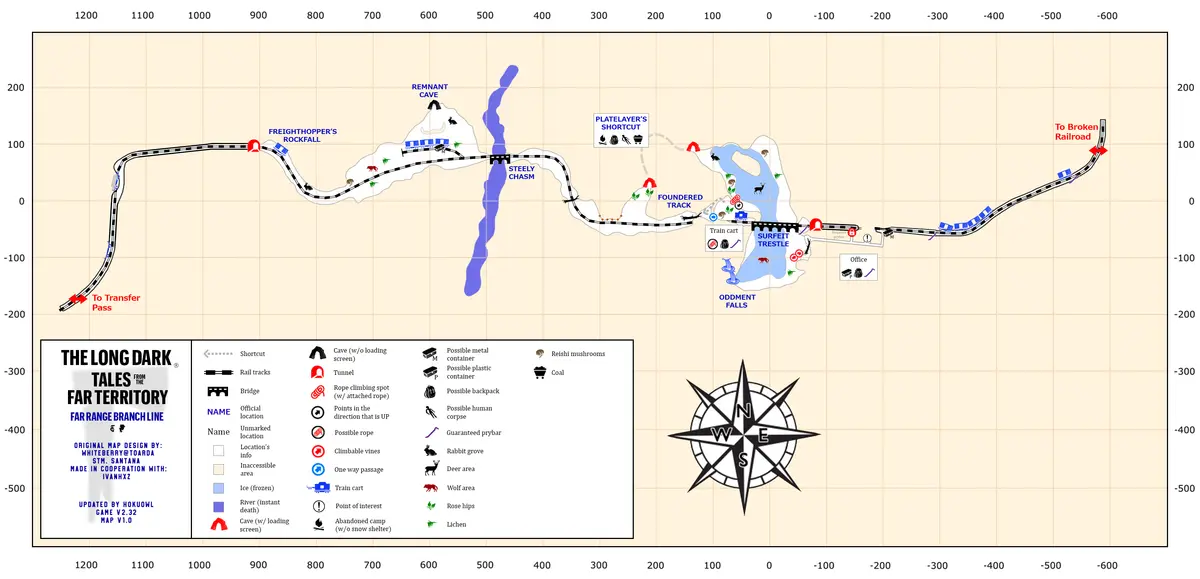 Detailed community region map for The Long Dark