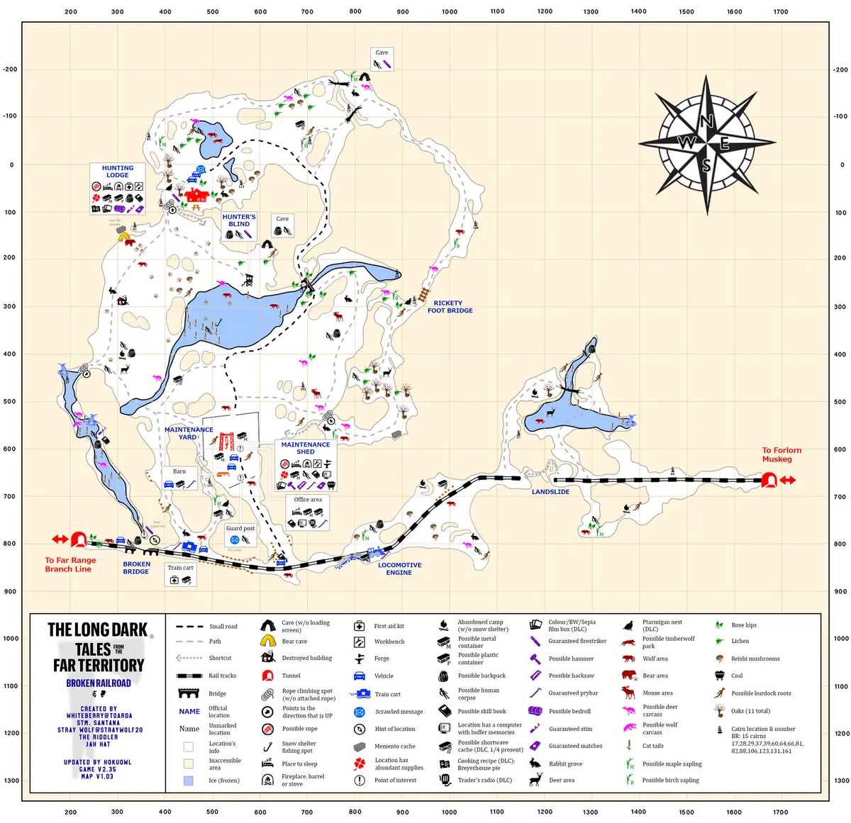 Detailed community region map for The Long Dark