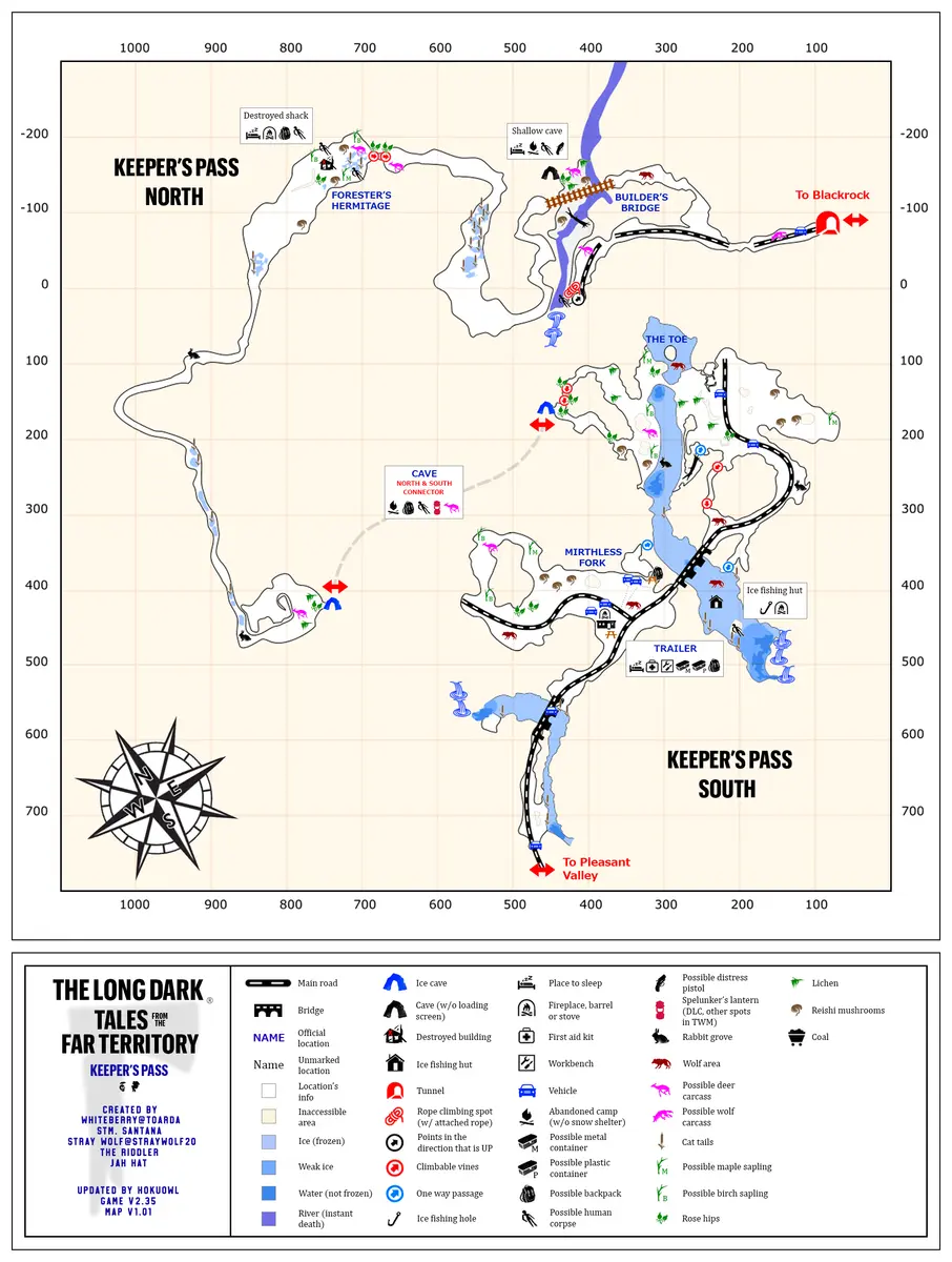 Detailed community region map for The Long Dark